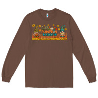 Chestnut hello pumpkin season libbey glass Long Sleeve Tee - BundleAndBundleShop