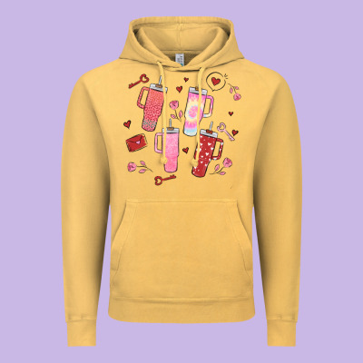 Cup Disorder Valentine's Day Vintage Hoodie Designed By Maliassmallbusiness