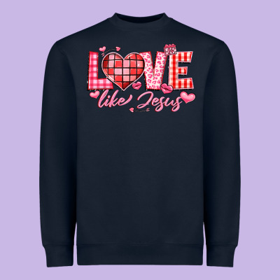 Love Like Jesus La Heavyweight Sweatshirt Designed By Lillyallendesigns