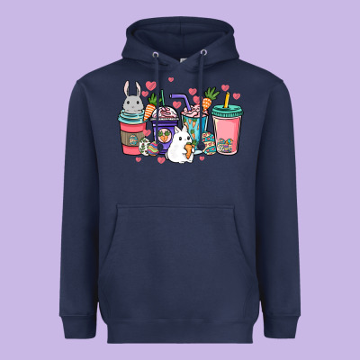 Easter Day Coffee Drink Heavyweight Hoodie Designed By Howdyjamesfarm