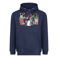 Navy Easter Day coffee drink Heavyweight Hoodie - HowdyJamesFarm