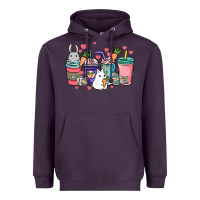 Plum Easter Day coffee drink Heavyweight Hoodie - HowdyJamesFarm