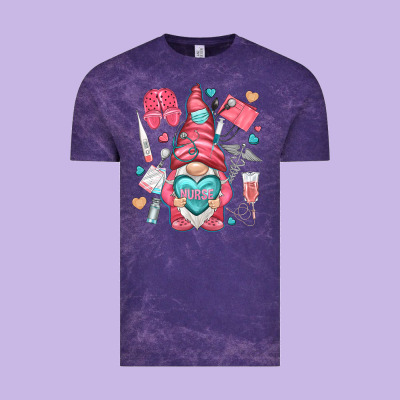 Nurse With Heart Vintage Tee Designed By Nancycooperartshop