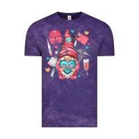 Cloud Purple nurse with heart Vintage Tee - NancyCooperArtShop