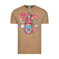 Vintage Coffee nurse with heart Vintage Tee - NancyCooperArtShop