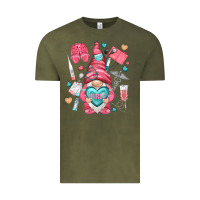 Vintage Olive nurse with heart Vintage Tee - NancyCooperArtShop