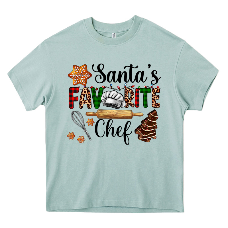 Santa's Favorite Chef Heavy Core Tee by AdoDesignShop | Teevron