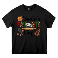 Black santa's favorite chef Heavy Core Tee - AdoDesignShop