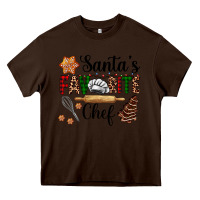 Chocolate Brown santa's favorite chef Heavy Core Tee - AdoDesignShop