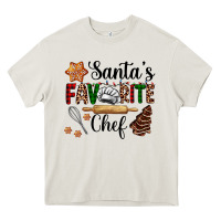 Cream santa's favorite chef Heavy Core Tee - AdoDesignShop
