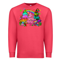 Cardinal pride christmas trees Premium Sweatshirt - HowdyJamesFarm
