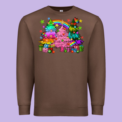 Pride Christmas Trees Premium Sweatshirt Designed By Howdyjamesfarm