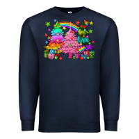 Navy pride christmas trees Premium Sweatshirt - HowdyJamesFarm
