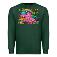 Sports Green pride christmas trees Premium Sweatshirt - HowdyJamesFarm