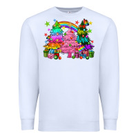 White pride christmas trees Premium Sweatshirt - HowdyJamesFarm