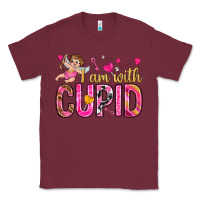 Burgundy i am with cupid Classic Tee - NancyCooperArtShop