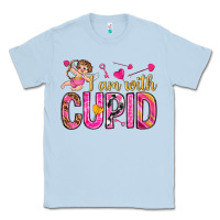 Dusty Blue i am with cupid Classic Tee - NancyCooperArtShop