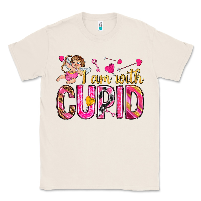 I Am With Cupid Classic Tee by NancyCooperArtShop | Teevron