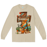 Mushroom thankful fall cross Long Sleeve Tee - BundleAndBundleShop