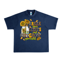Navy break your limits and outgrow yourself Urban Heavy Tee - NancyCooperArtShop