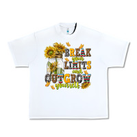 White break your limits and outgrow yourself Urban Heavy Tee - NancyCooperArtShop