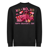 Xo Xo Xo Happy Valentine's Day Truck Heavyweight Sweatshirt | Teevron