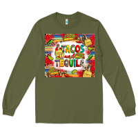 Army Green tacos and tequila Long Sleeve Tee - RanaPortraitStore