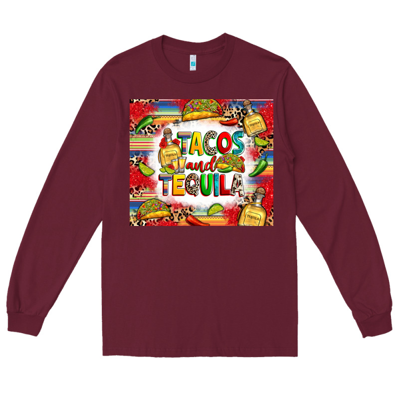 Tacos And Tequila Long Sleeve Tee by RanaPortraitStore | Teevron