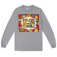 Heather Grey tacos and tequila Long Sleeve Tee - RanaPortraitStore