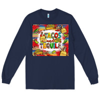 Navy tacos and tequila Long Sleeve Tee - RanaPortraitStore
