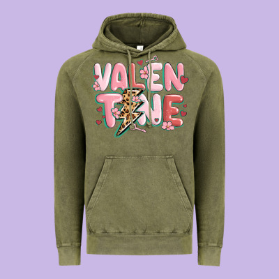 Valentine Vintage Hoodie Designed By Maliassmallbusiness