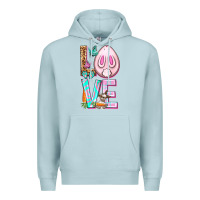 Blue Mist Love Rabbit Easter Day Premium Hoodie - HowdyJamesFarm