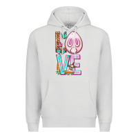 Dove Grey Love Rabbit Easter Day Premium Hoodie - HowdyJamesFarm
