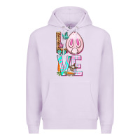 Lilac Love Rabbit Easter Day Premium Hoodie - HowdyJamesFarm