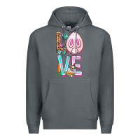 Rock Love Rabbit Easter Day Premium Hoodie - HowdyJamesFarm