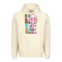 Sandshell Love Rabbit Easter Day Premium Hoodie - HowdyJamesFarm