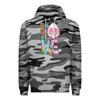 Slate Camo Love Rabbit Easter Day Premium Hoodie - HowdyJamesFarm