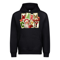 Black warm and cozy santa Urban Hoodie - FaDigitalArtStudio