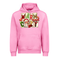 Fuchsia Pink warm and cozy santa Urban Hoodie - FaDigitalArtStudio