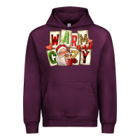 Mauve Wine warm and cozy santa Urban Hoodie - FaDigitalArtStudio
