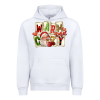 White warm and cozy santa Urban Hoodie - FaDigitalArtStudio