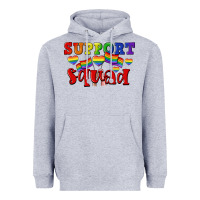 Heather Grey Support squad pride Heavyweight Hoodie - CowGirlArtShop