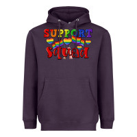 Plum Support squad pride Heavyweight Hoodie - CowGirlArtShop