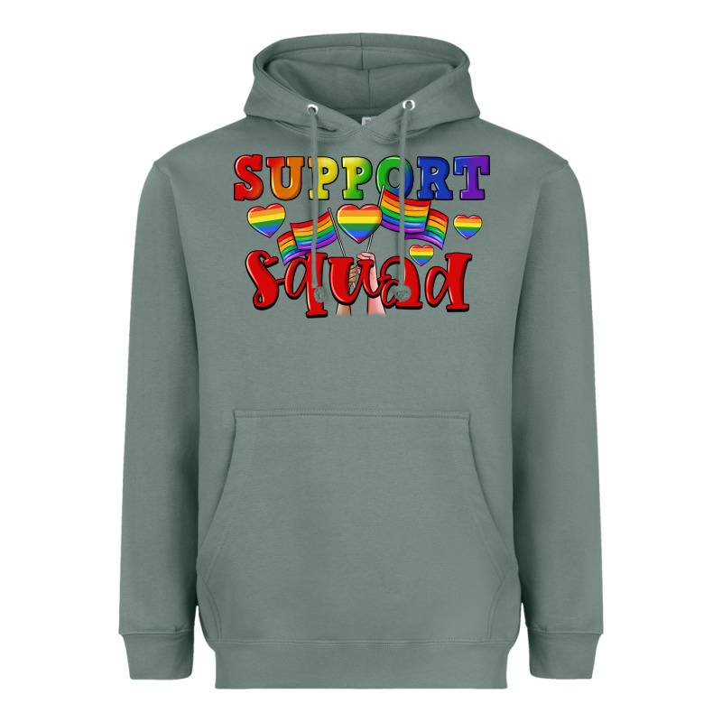 Support Squad Pride Heavyweight Hoodie by CowGirlArtShop | Teevron