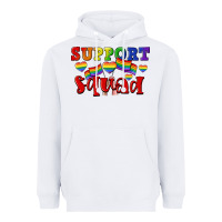 White Support squad pride Heavyweight Hoodie - CowGirlArtShop