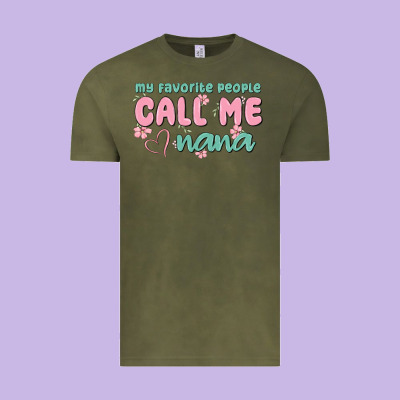 My Favorite People Call Me Nana Vintage Tee Designed By Maliassmallbusiness