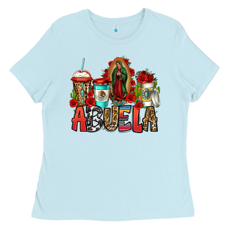 Lady Of Guadalupe Abuela Coffee Cups Ladies Tee by Jasminsmagicworld | Teevron