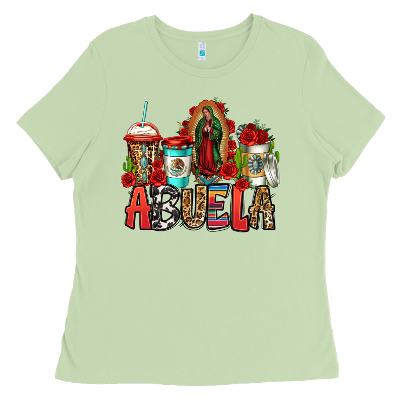Lady Of Guadalupe Abuela Coffee Cups Ladies Tee by Jasminsmagicworld | Teevron