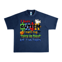 Navy i have autism i can't say trick or treat Urban Heavy Tee - JahusDesignShop