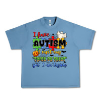 Pebble Blue i have autism i can't say trick or treat Urban Heavy Tee - JahusDesignShop